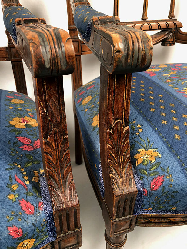 Pair of Louis XVI-style armchairs 1900