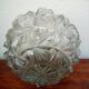 Abat jour tulipe en verre vintage