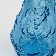 Large vintage blue glass bottle from Empoli