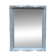Vintage wall mirror in carved blue-green wood – rococo style – H48 cm