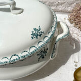 Soup Pot Green Iron Land St Amand, XIXth