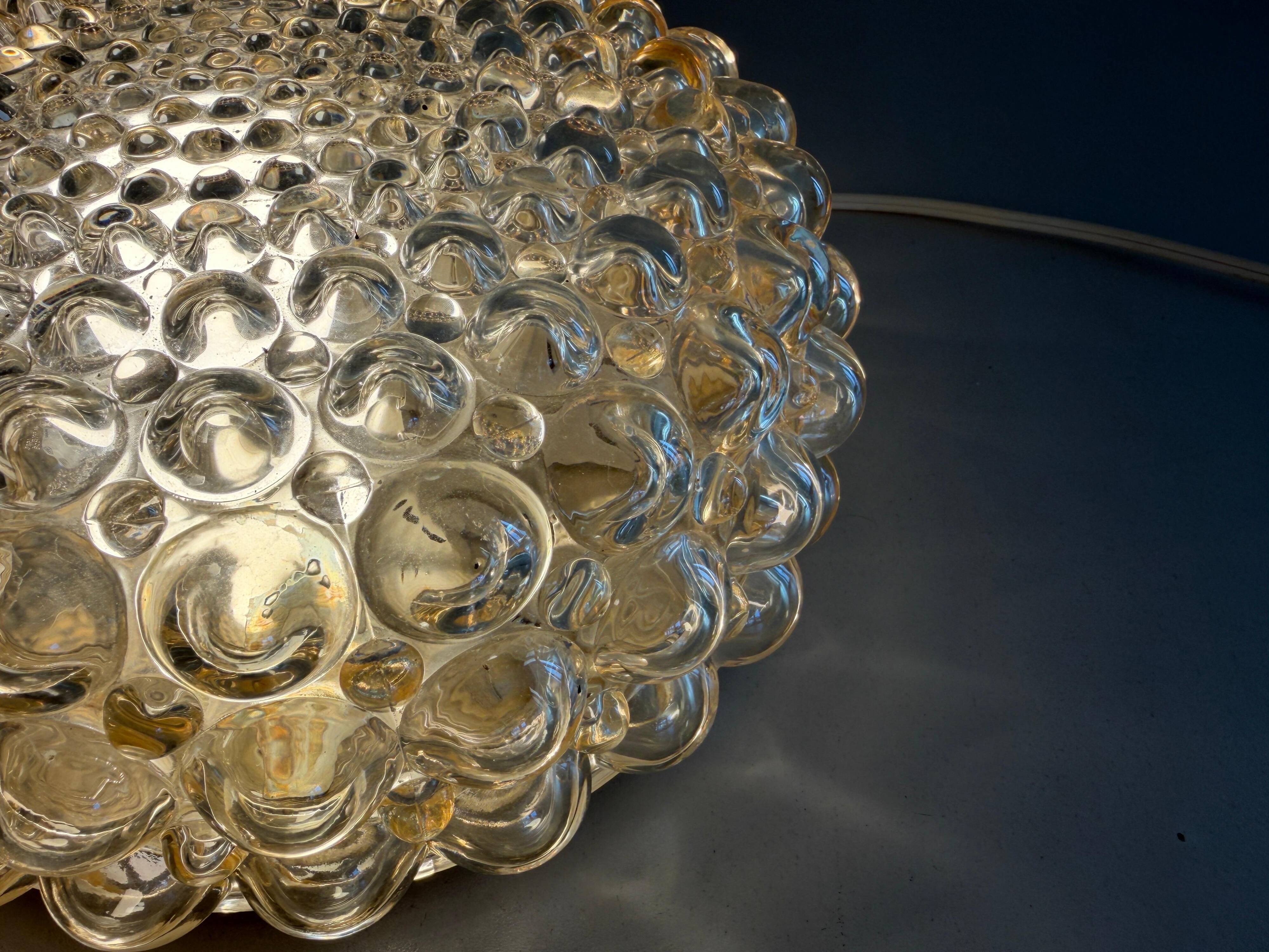 Boom 665 Model Bubble Glass Flush Mountains by Bega Limburg, 1960s, Germany