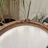 Paire de fauteuils type bergère blancs