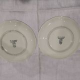 2 old flat plates in GIEN earthenware model "Lorraine"