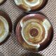Série de 12 assiettes plates en grès