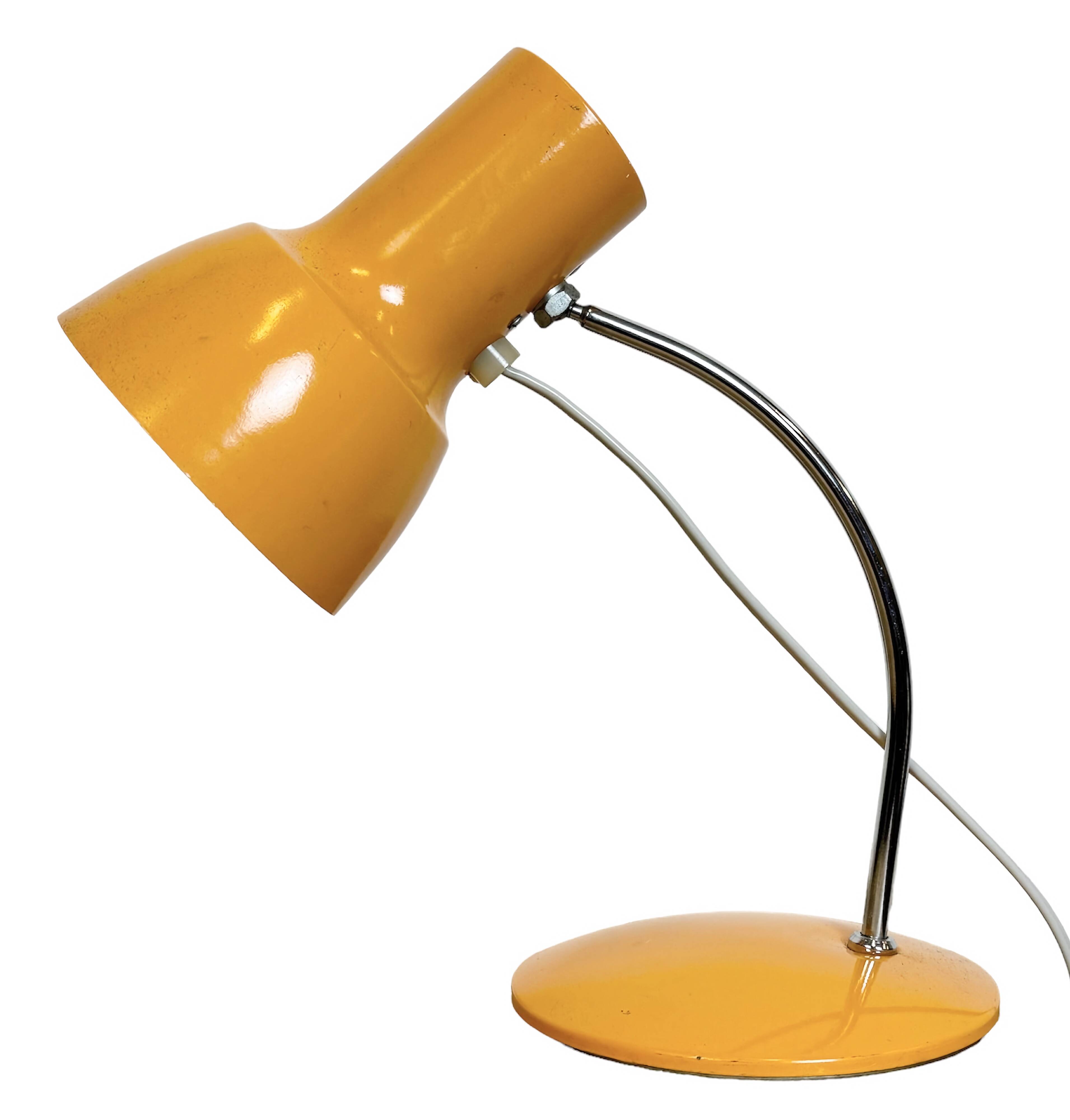 Orange Table Lamp by Josef Hurka for Napako, 1970s