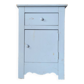 Meuble de rangement chiffonnier artisanal bleu