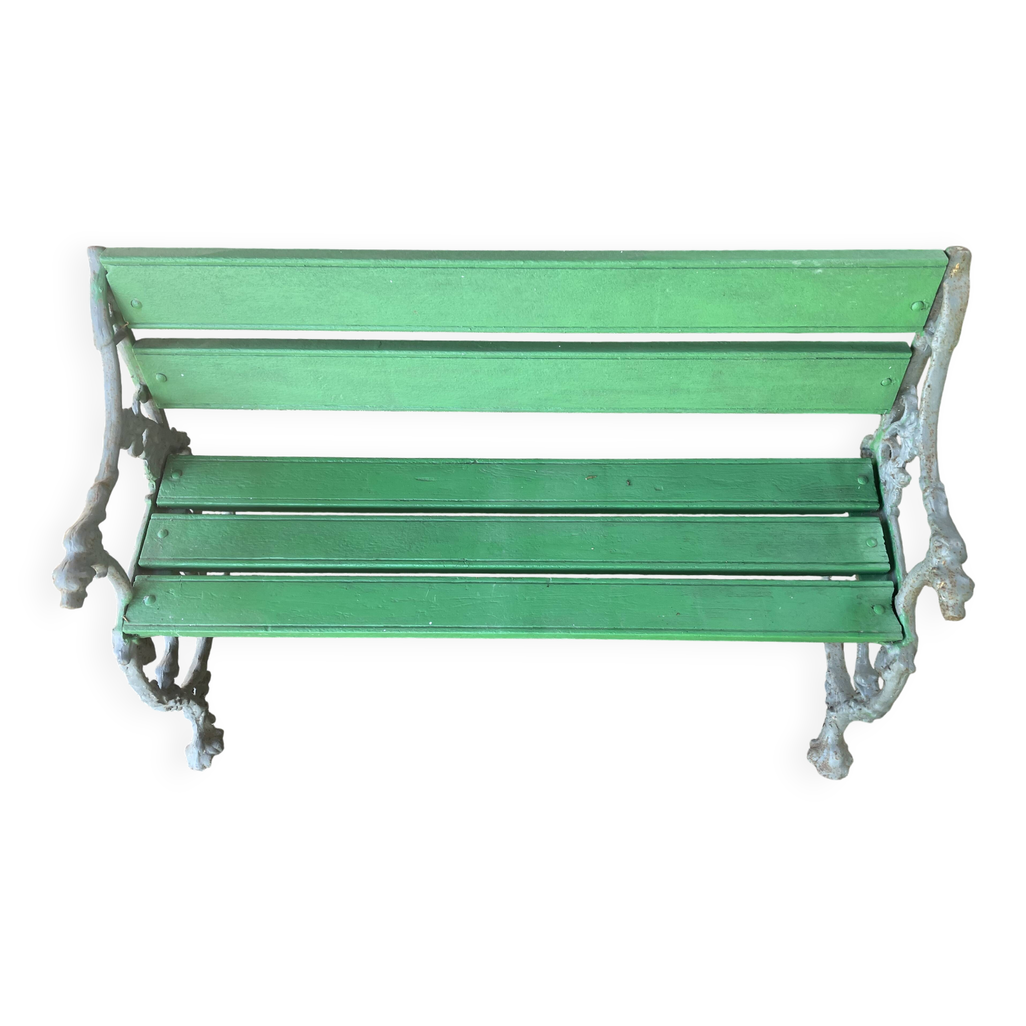 Antique Coalbrookdale style bench