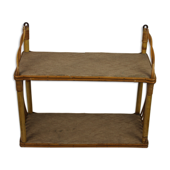 Rattan shelf