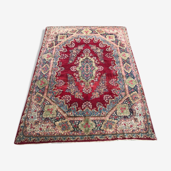 Tapis ancien Kirman fin 270x380 cm