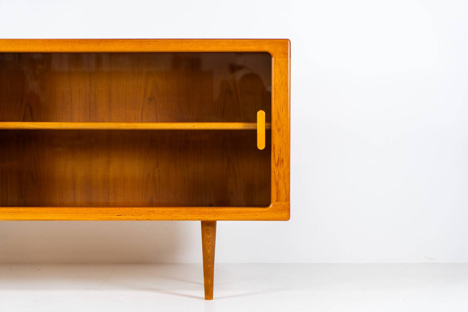 Sideboard with glass doors by CFC Silkeborg (Denmark, 1960s).