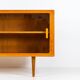 Sideboard with glass doors by CFC Silkeborg (Denmark, 1960s).