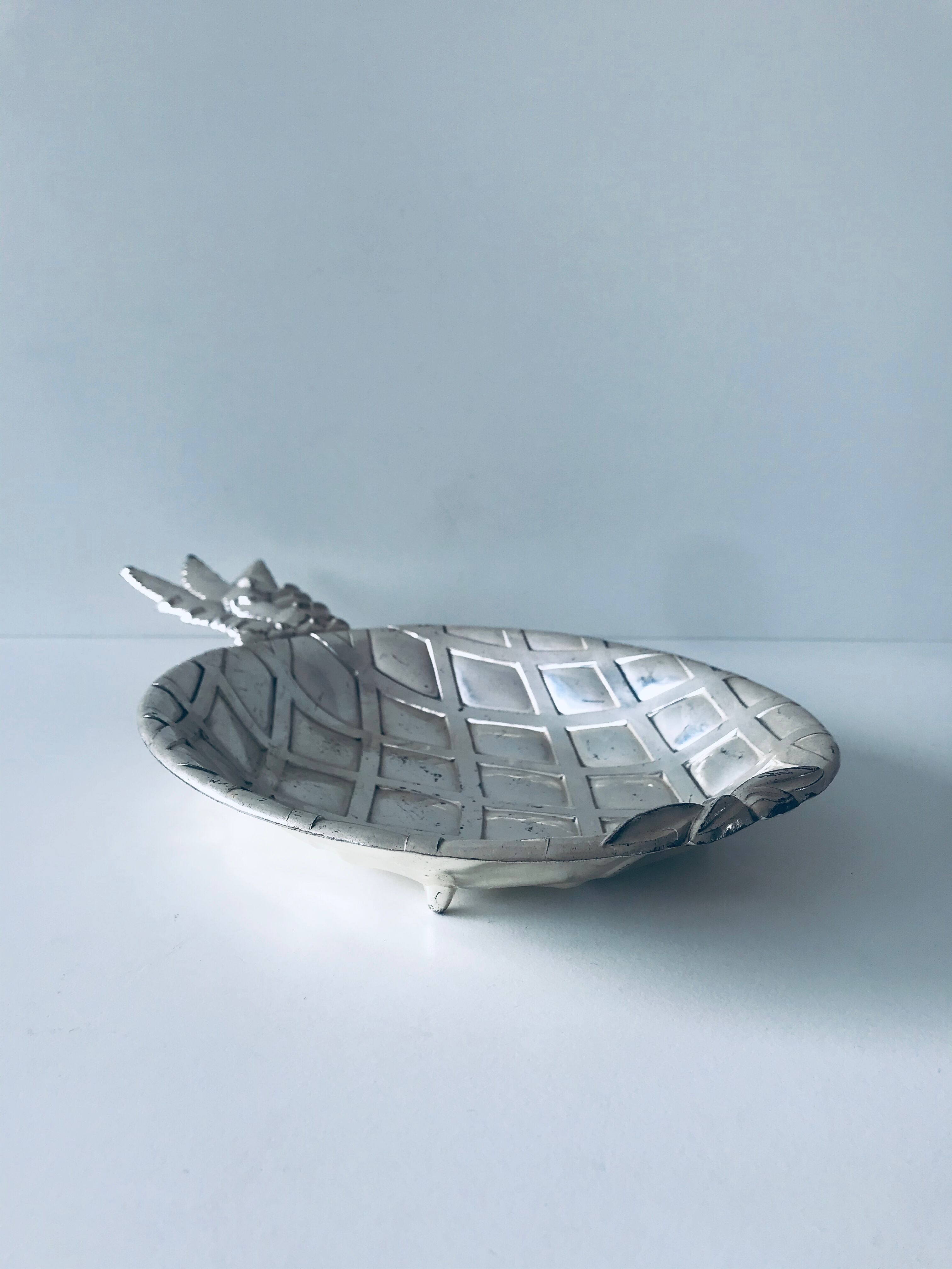 Silver pineapple dish