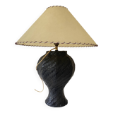 Asian lamp, 2 M fabric cable, paper lampshade