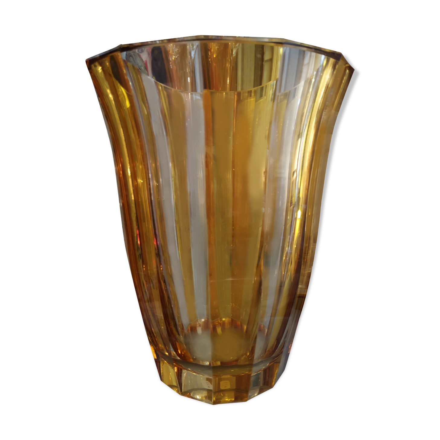 Art deco amber vase