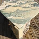 70s marble coffee table