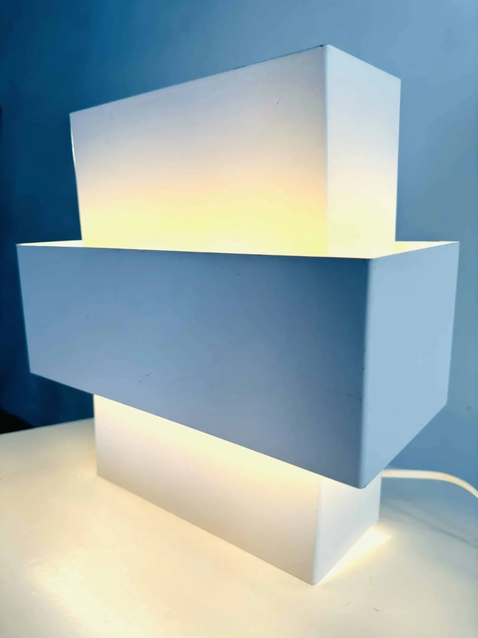 Geometric Wall Lamp By J.J.M. Hoogervorst For Anvia Nederland, The Netherlands, 1960S