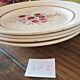 Flat porcelain plates Badonviller model Francine