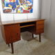 Scandinavian vintage office of the 60s light oak