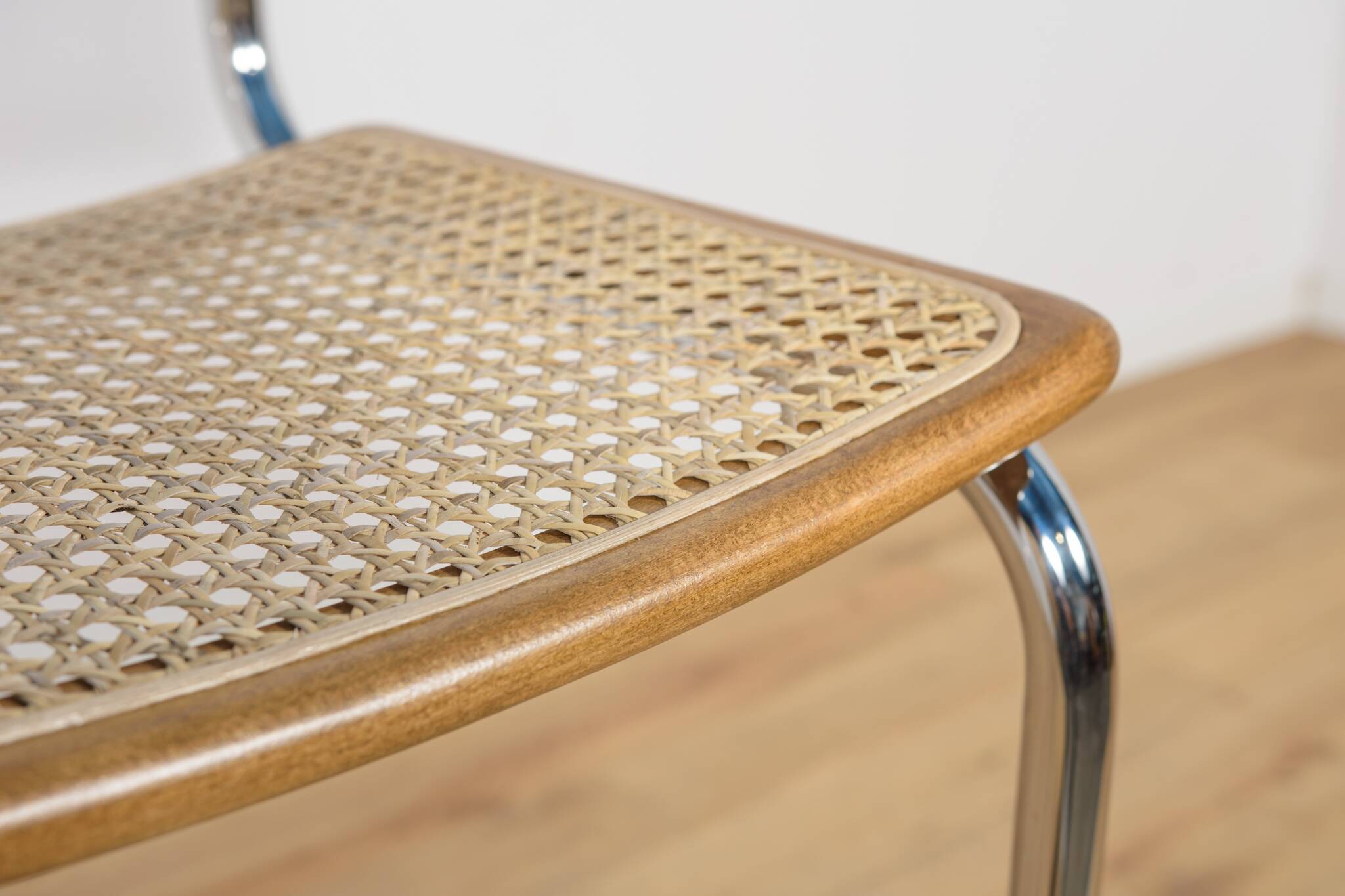 Chrome-Plated Bar Stools Typ Cesca, Italy, 1970s