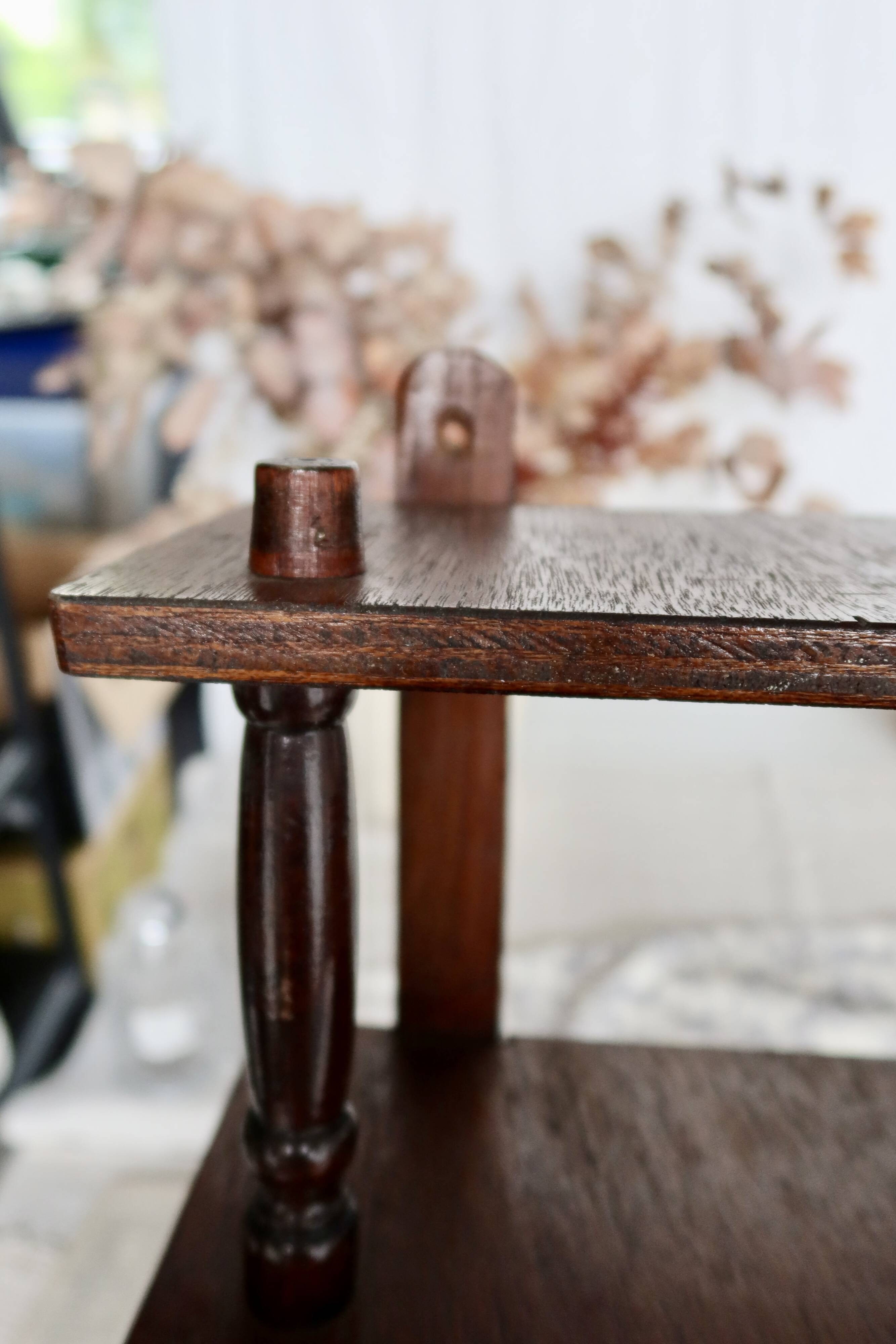 Vintage wooden wall shelf - Wall mounted or freestanding