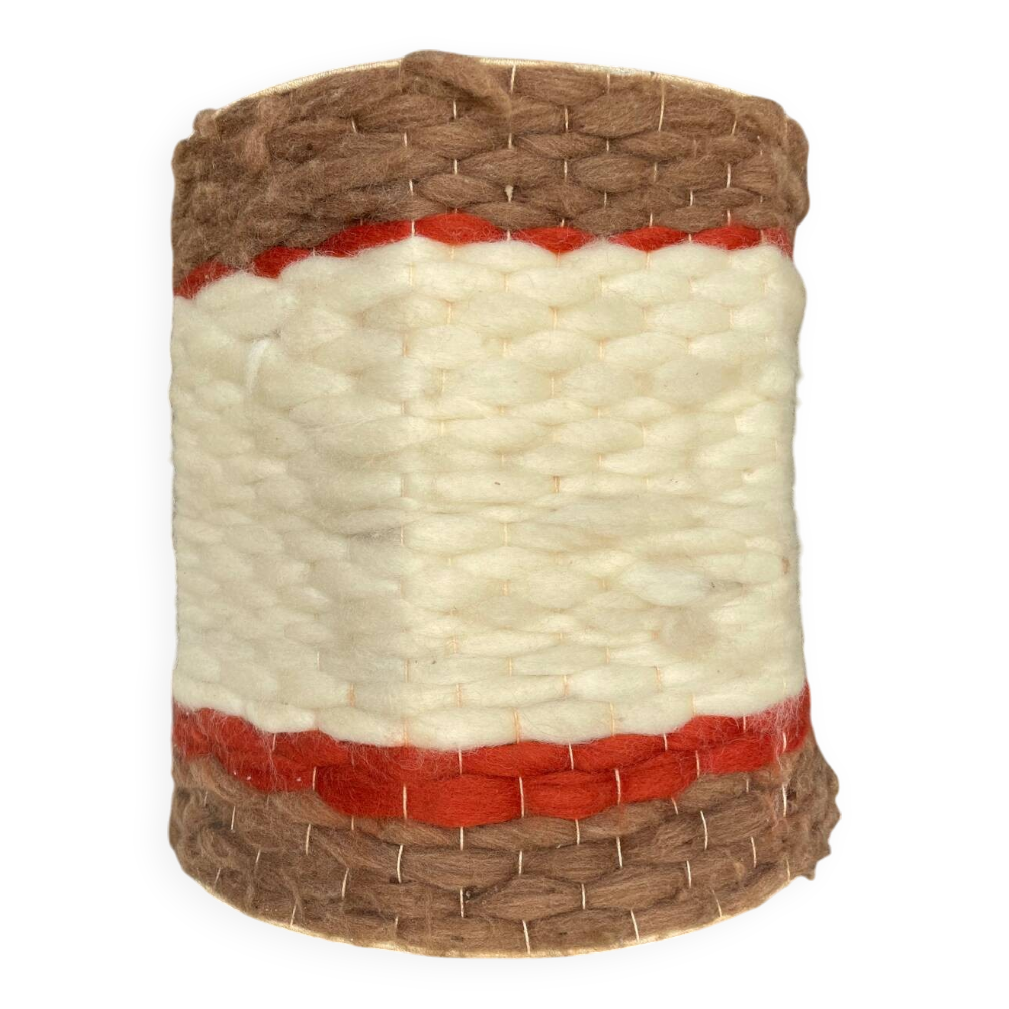 Vintage 70's wool lampshade