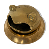 Brass frog ashtray
