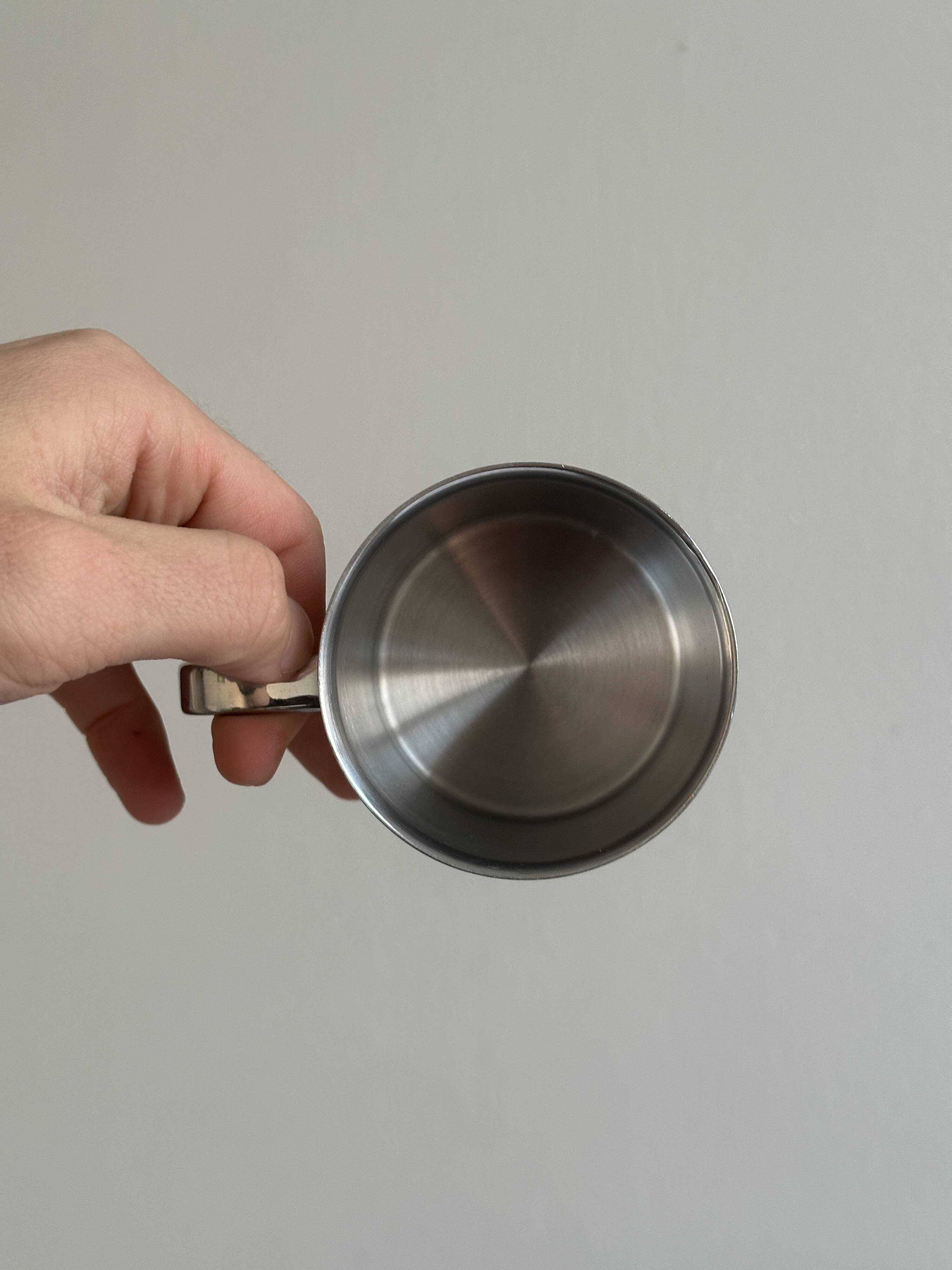 Set of 4 stainless steel cups