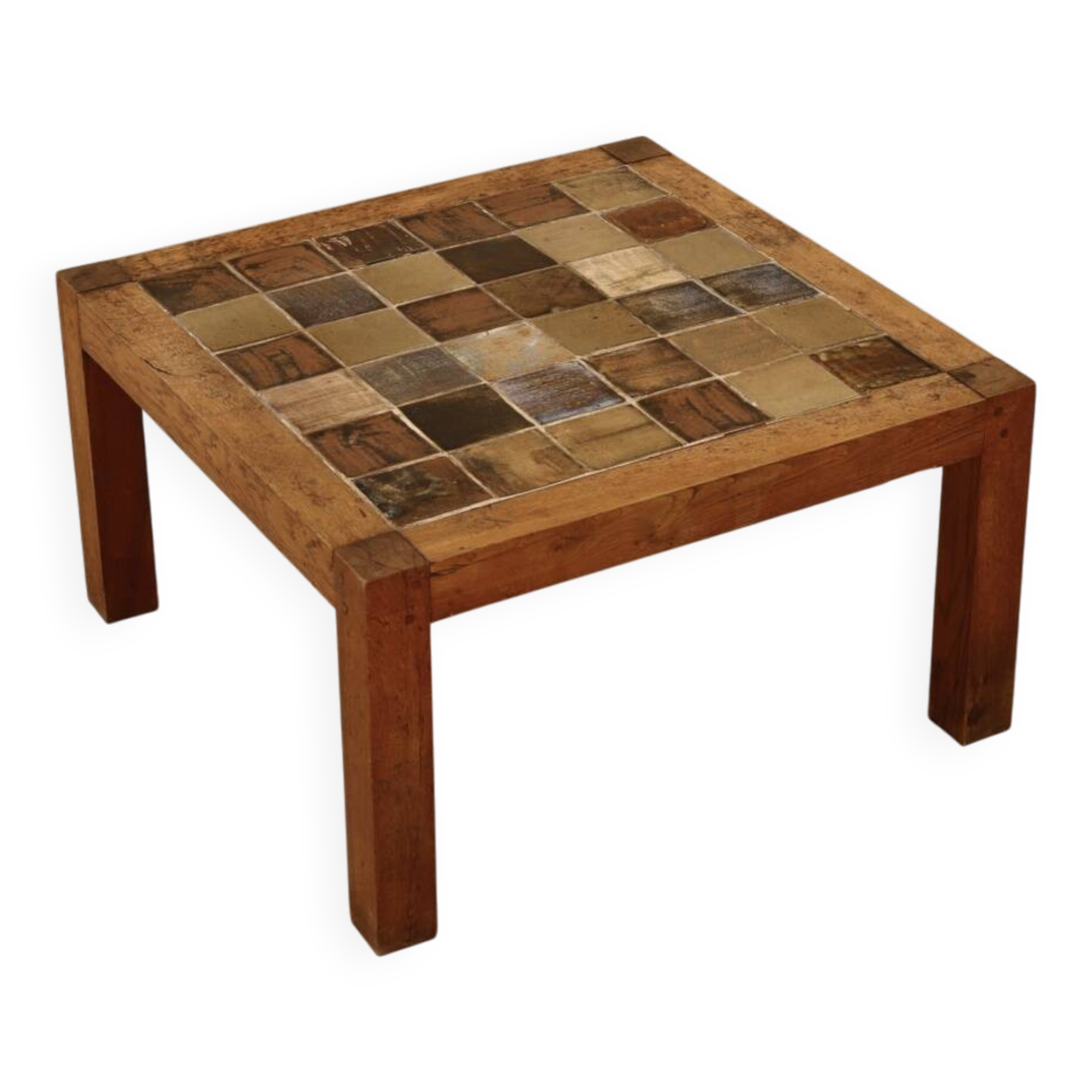 Glazed ceramic coffee table, Jean-Michel Doix, France, 1980s