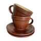 Paire de tasses déjeuners en grès Daniel de Montmollin Taizé 1970