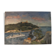 Oil on cardboard painting - Bay of Villefranche sur Mer 1938
