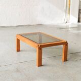 Coffee table in style of Pierre Chapo