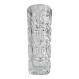 Vintage Glass Vase by František Pečeny for Heřmanova Huť, Czechoslovakia, 1960's.