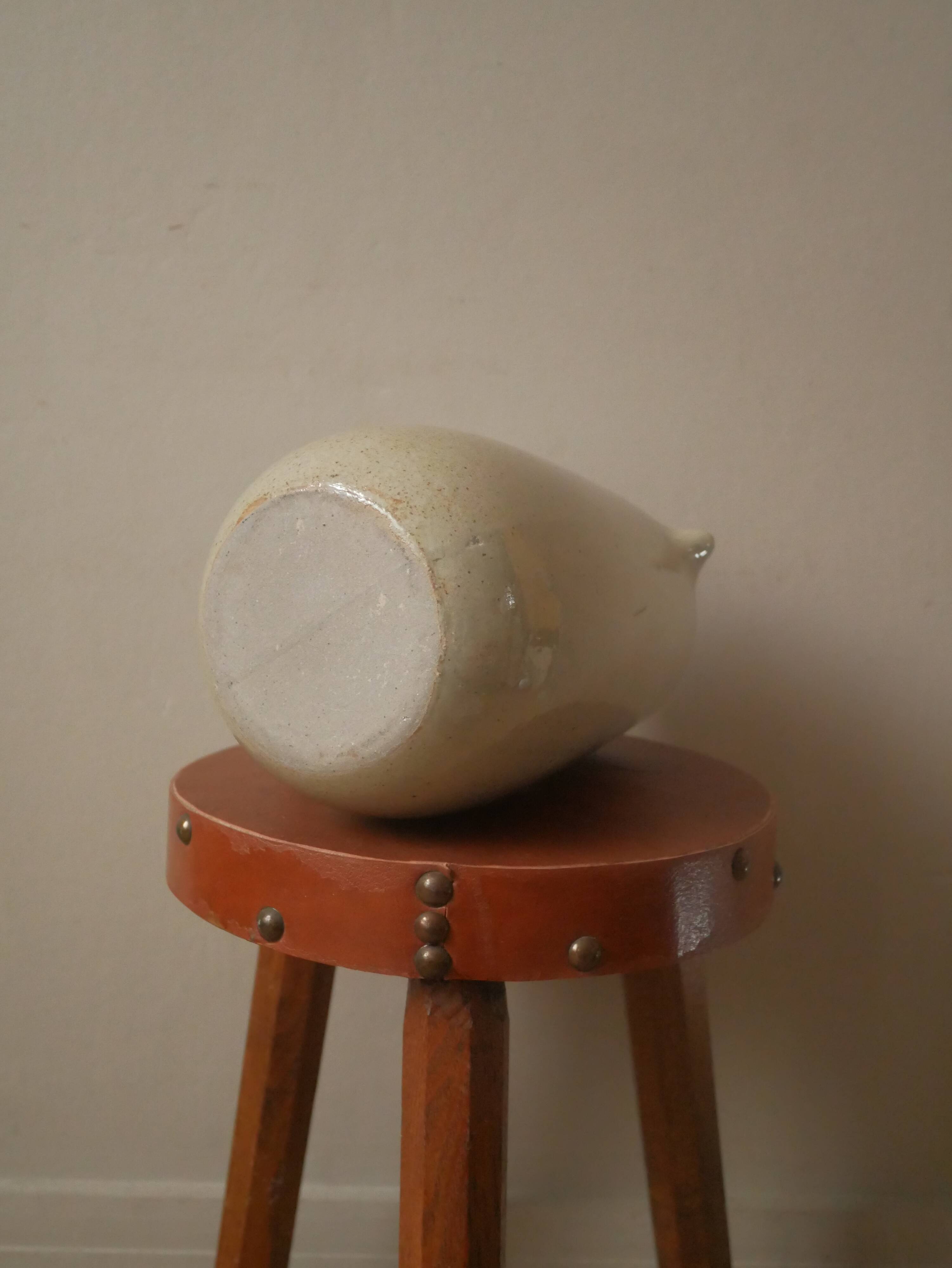Pichet en céramique émaillée poterie handmade slow décoration campagne