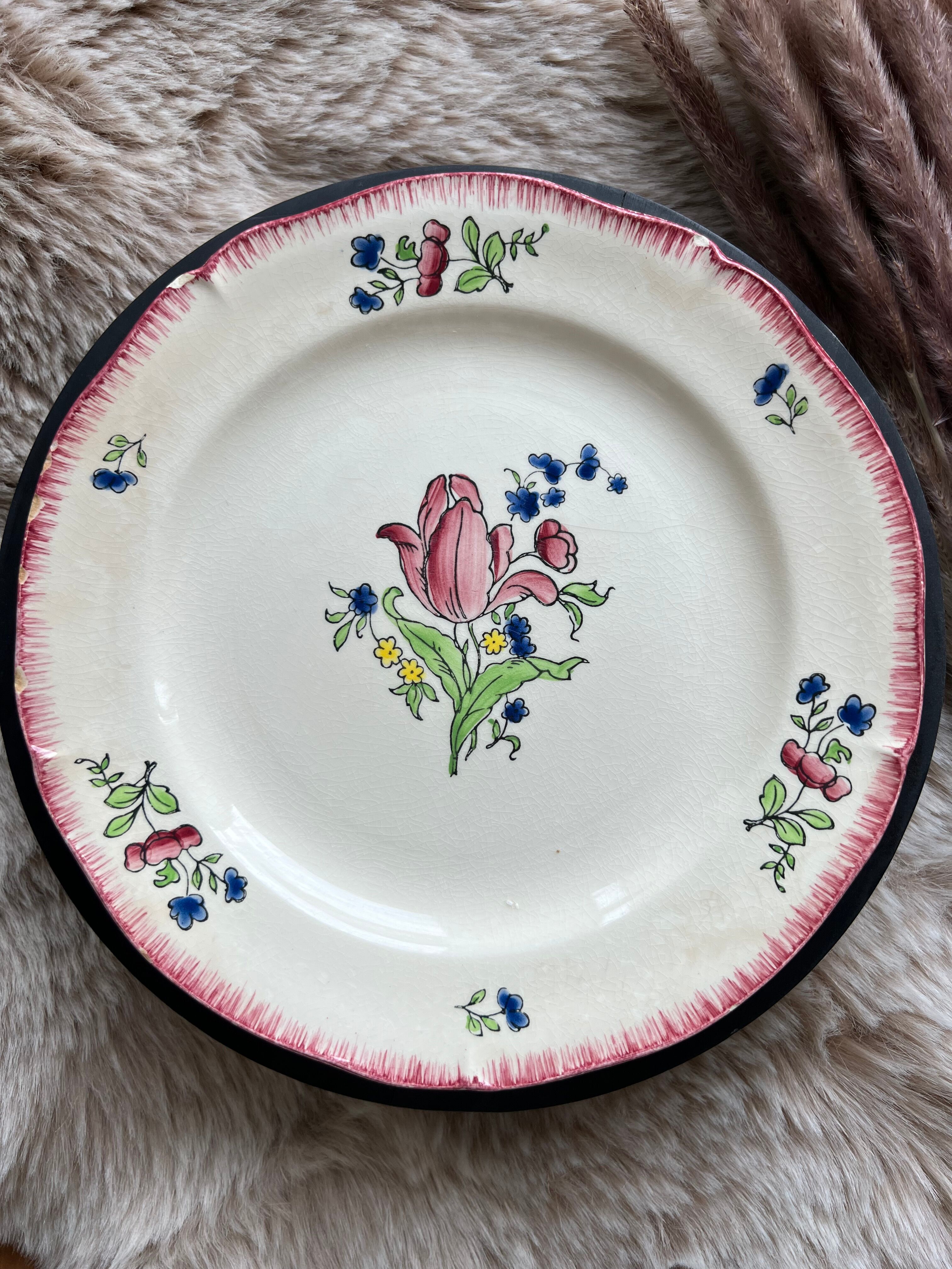 Gien porcelain plate