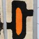 Pair of 70's wool rugs/bedside mats, Scandinavian style.