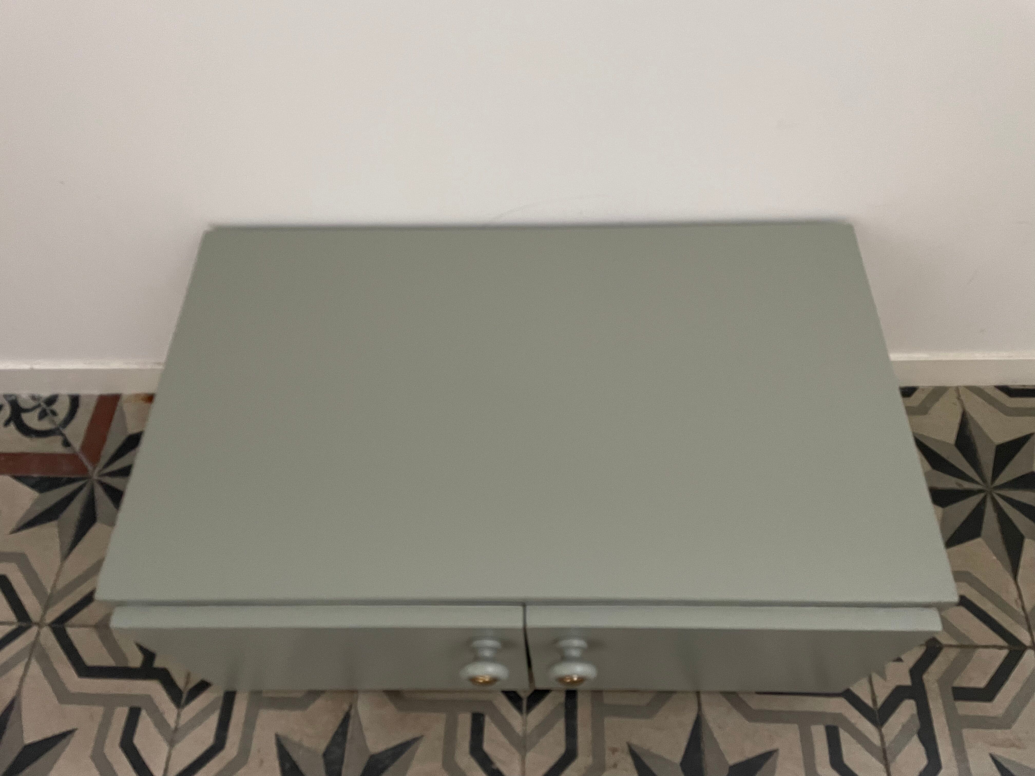 Antique low furniture restyled on wheels