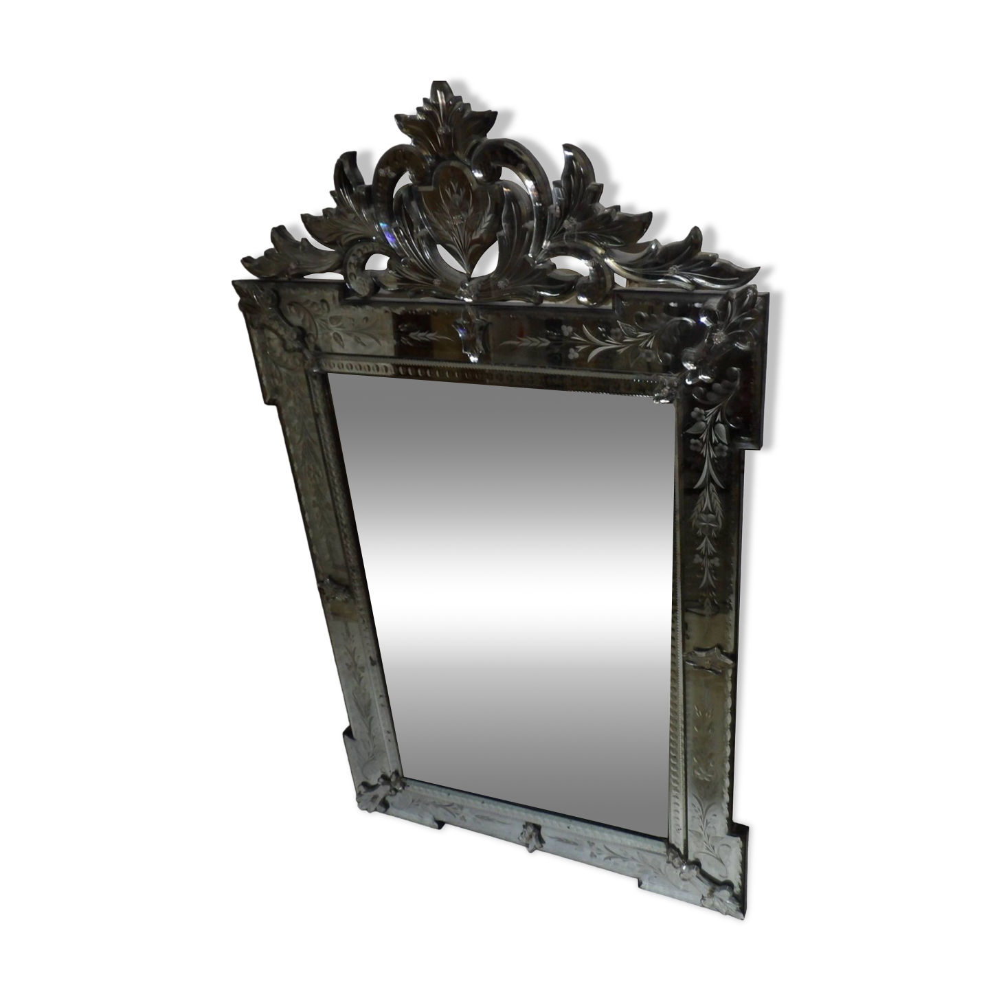 Richly decorated Venetian mirror