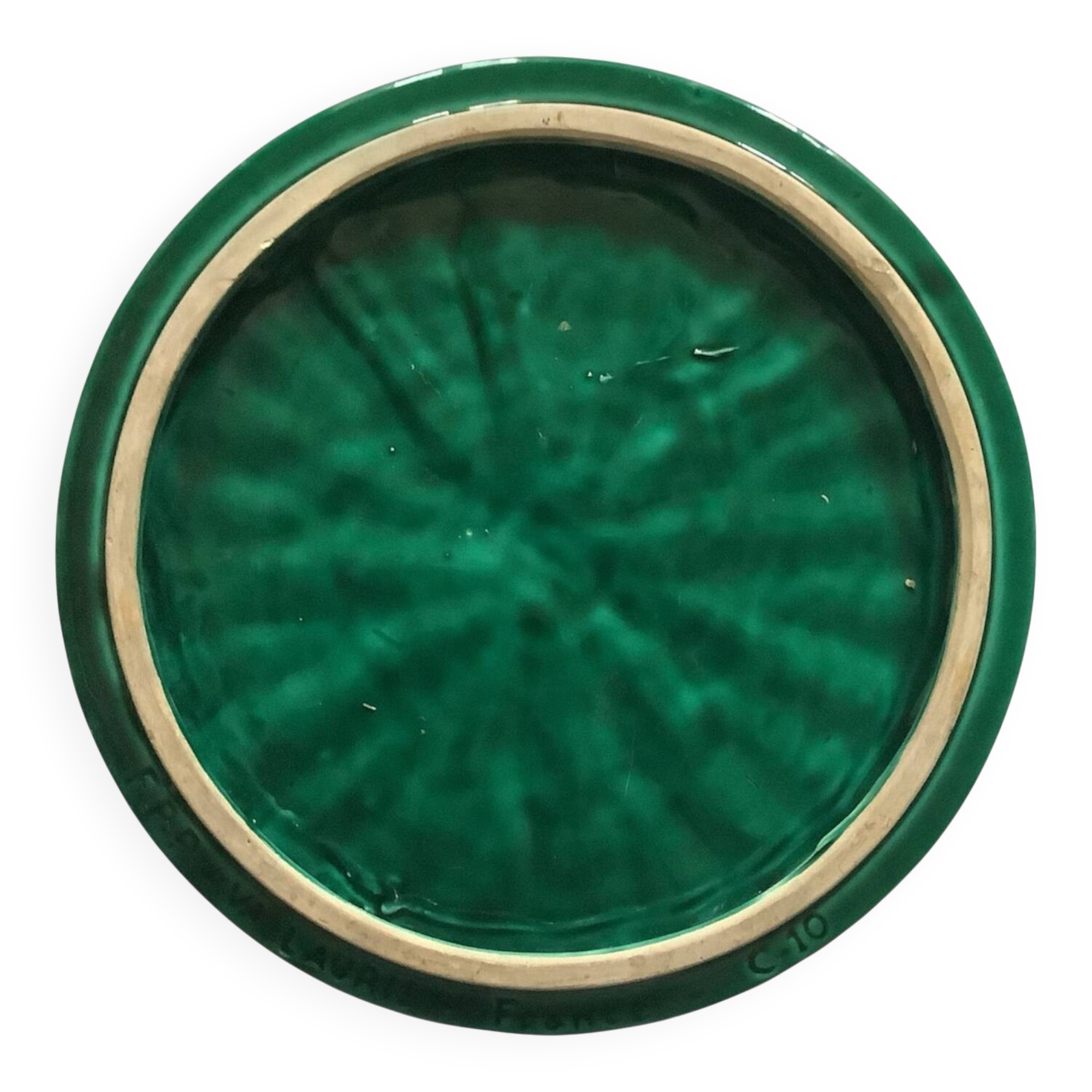 Antique trivet in earthenware – FPP Vallauris – woven decoration v