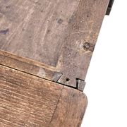 Victorian oak desk / Bin or drawer cup pull by P. & F. Corbin / 1895