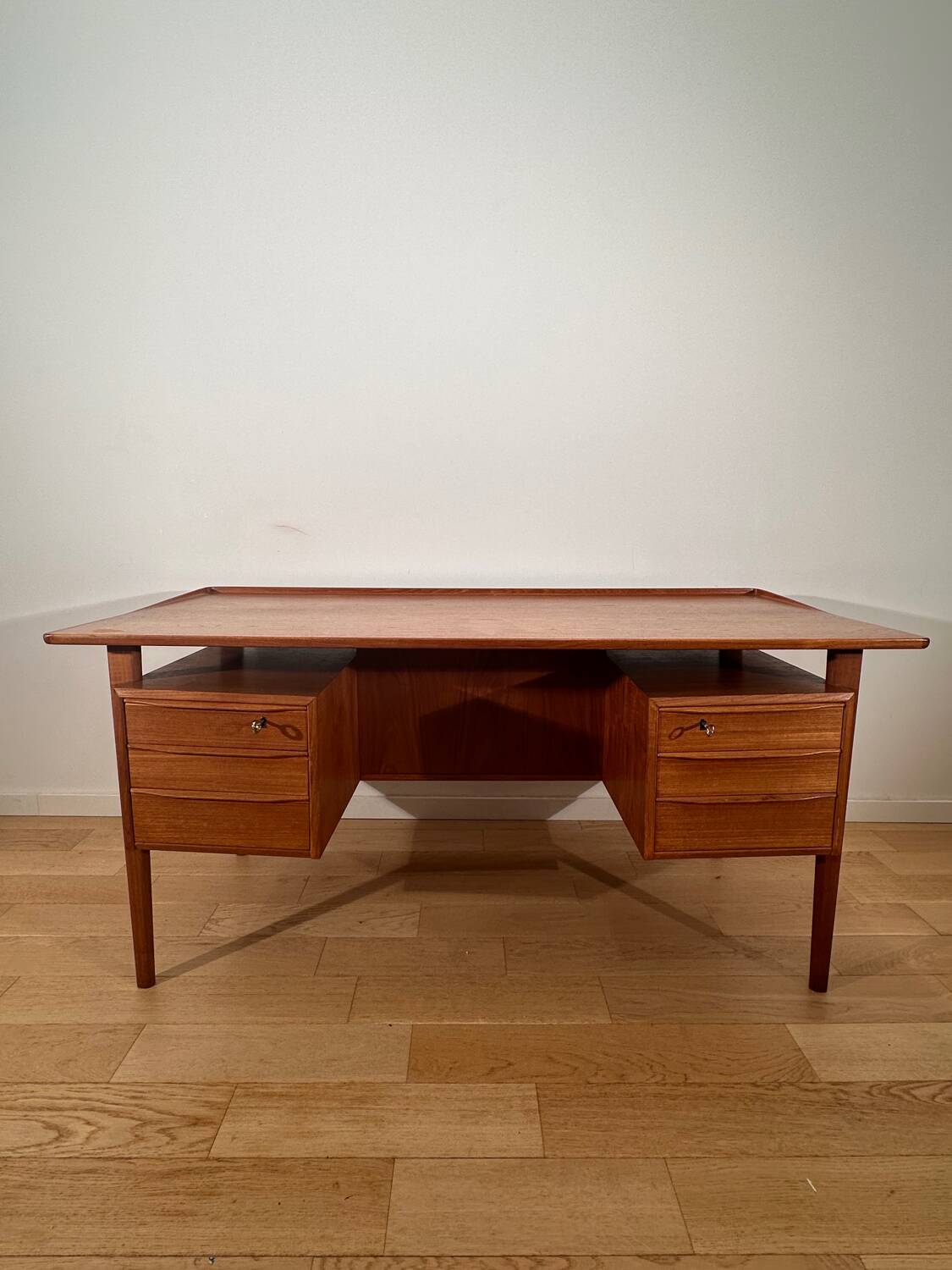 Mid-century Teak desk by Peter Løvig Nielsen