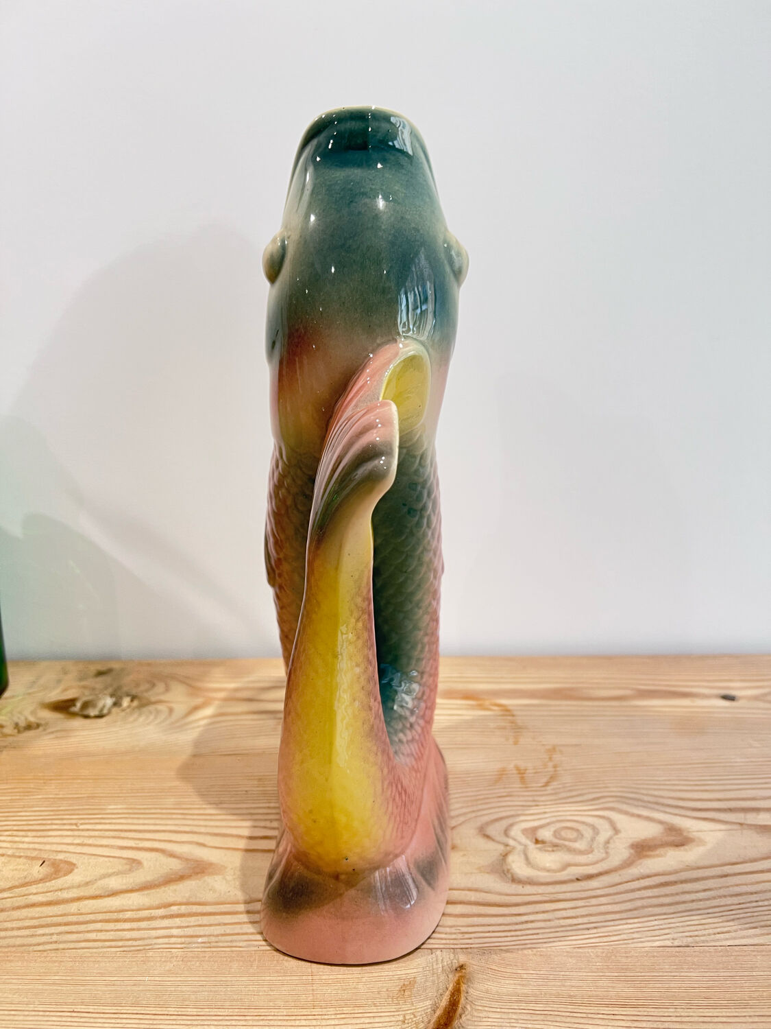 Vintage slurry fish decanter