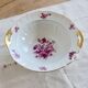Vintage salad bowl in Limoges porcelain by Ahrenfeld – Pink floral decoration