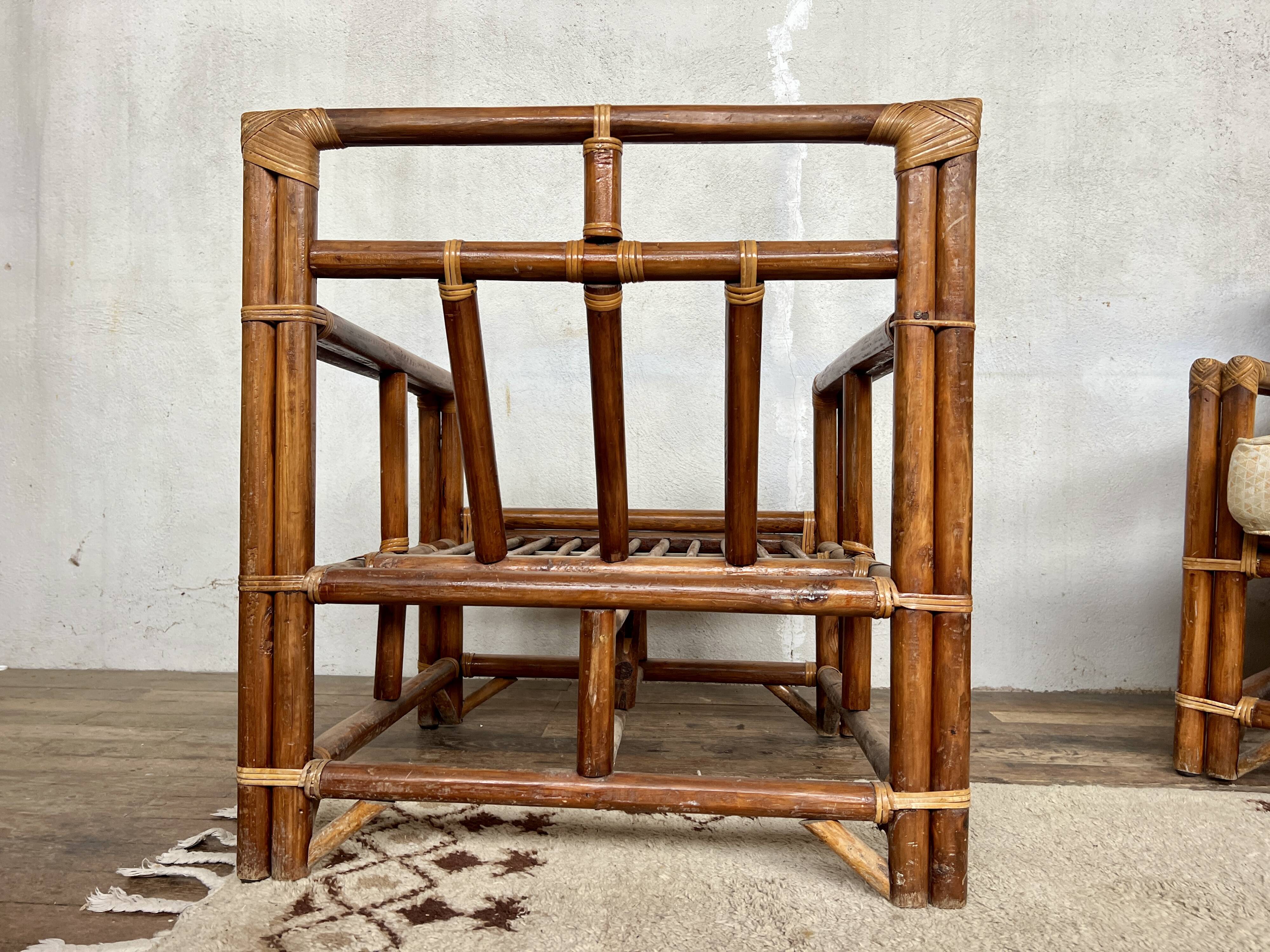 ✨ Vintage rattan armchairs – 1960s ✨