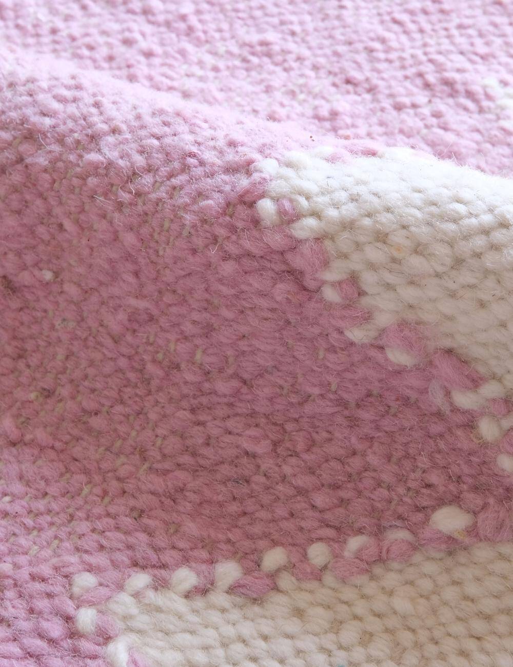 Pink Kilim Rug - 296 x 109 cm