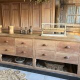Large antique sideboard with 12 drawers