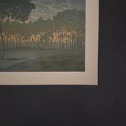 Lithographie par Henri Rivière La Féérie des Heures - L’Aube