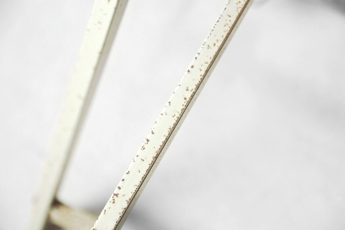 Dutch industrial drawing or architect's table witch lamp from rotanex-pool, 1950s