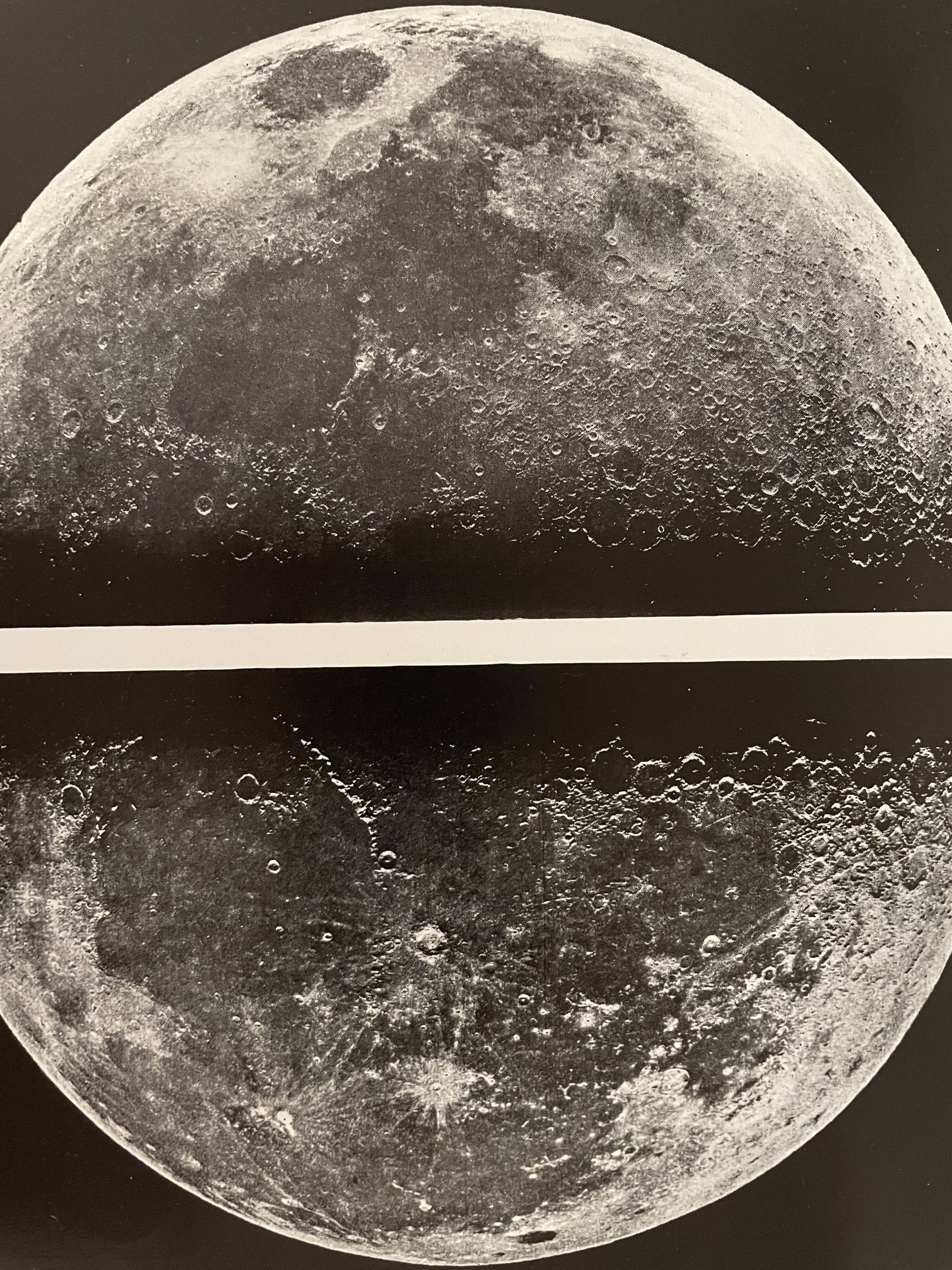 Planche photographique sur la lune de 1928