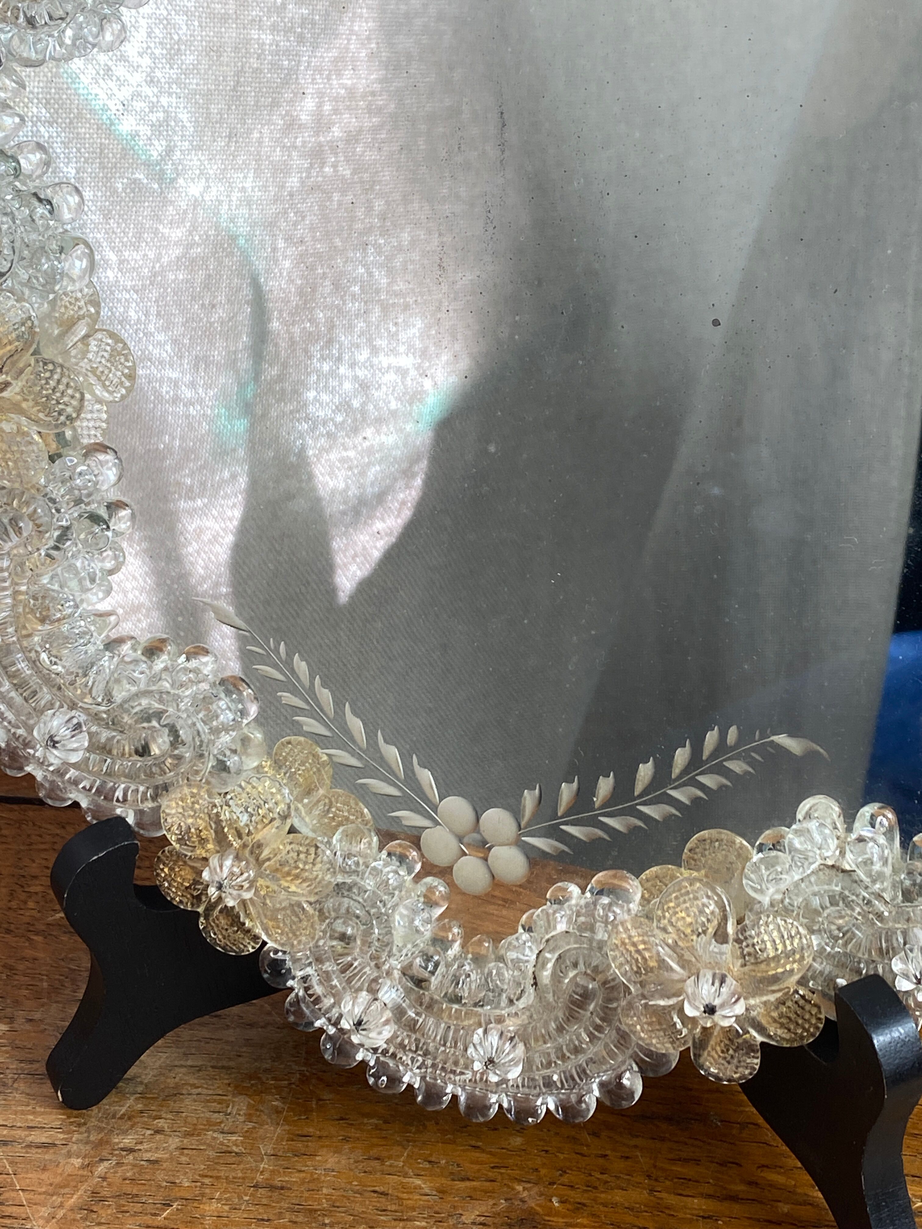 Venetian mirror made of Murano glass